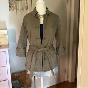 Abercrombie & Fitch quarter sleeve trench styles utility jacket
